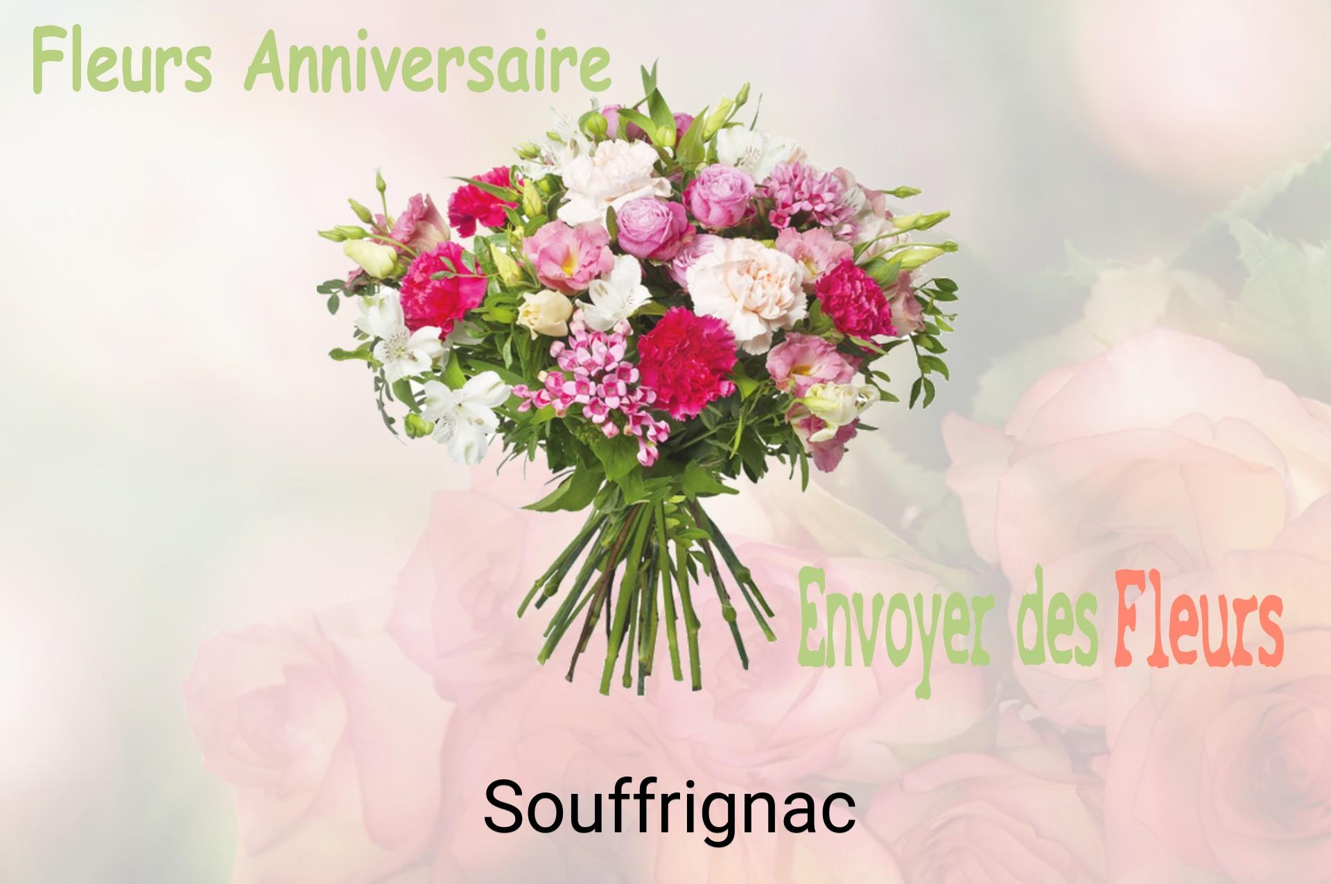 Bouquet de fleurs d’anniversaire livré à Souffrignac